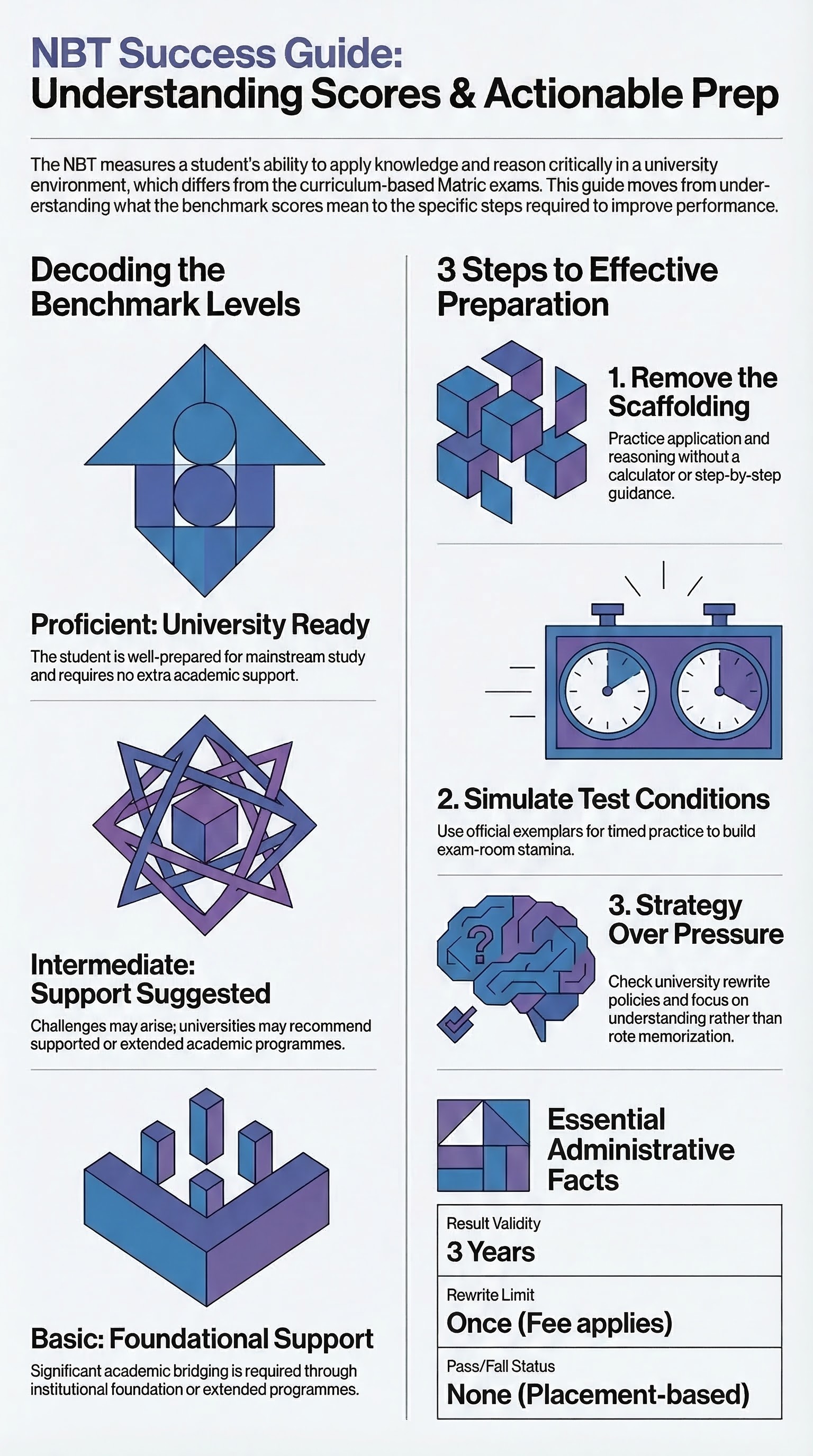 NBT for Parents: What the Scores Mean and How to Support Your Child — infographic summary