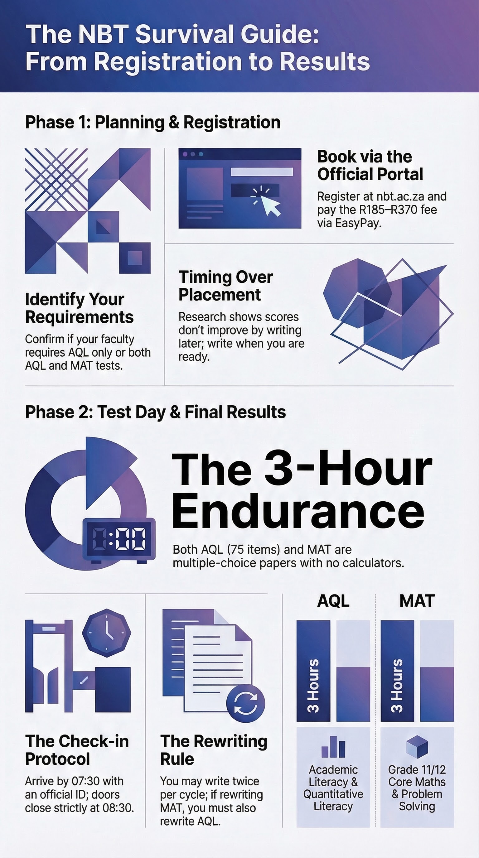 The NBT Survival Guide: What to Know Before You Book — infographic summary